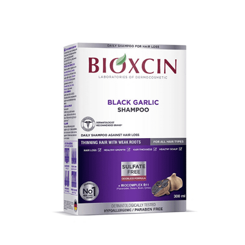 BIOXCIN Shampooing Végétal à l’Ail Noir 300 ml — flacon