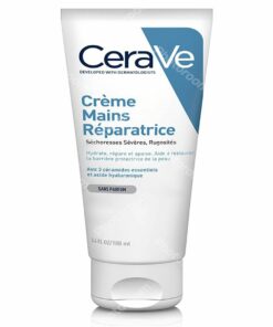 CeraVe Crème Mains Réparatrice 50 ml – tube blanc et bleu, vue de face
