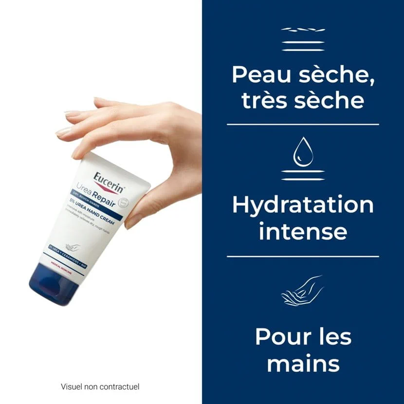 EUCERIN — UreaRepair PLUS Crème Mains 5 % Urée Réparatrice 75 ml – Image 3