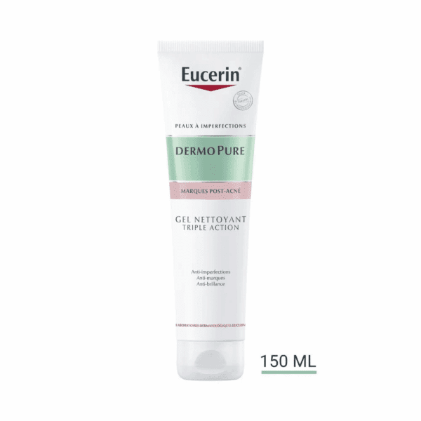 Eucerin DermoPure Triple Action Gel Nettoyant 150 ml — tube, packshot