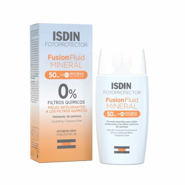 ISDIN Écran Solaire Fusion Fluide Minéral SPF50+ — 50 ml, packshot
