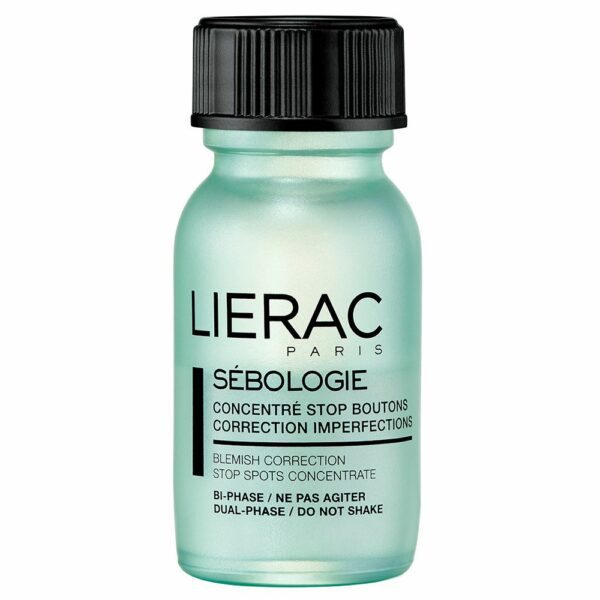 LIERAC Sebologie Concentré Stop Boutons 15 ml — tube précision, packshot
