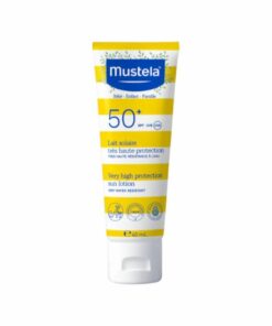 MUSTELA Lait Solaire SPF50+ 100 ml — tube, packshot fond clair