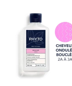 PHYTO Shampooing Hydratation Boucles 250 ml — flacon