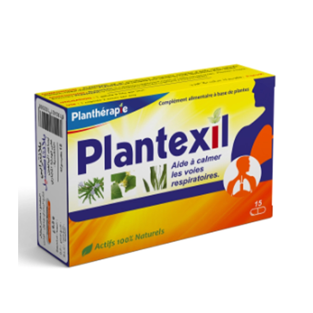Packshot Plantexil Toux Sèche — boîte 15 gélules