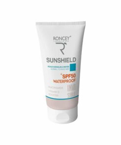 Roncey SunShield Waterproof SPF50+ Invisible — 50 ml, packshot (3 versions)