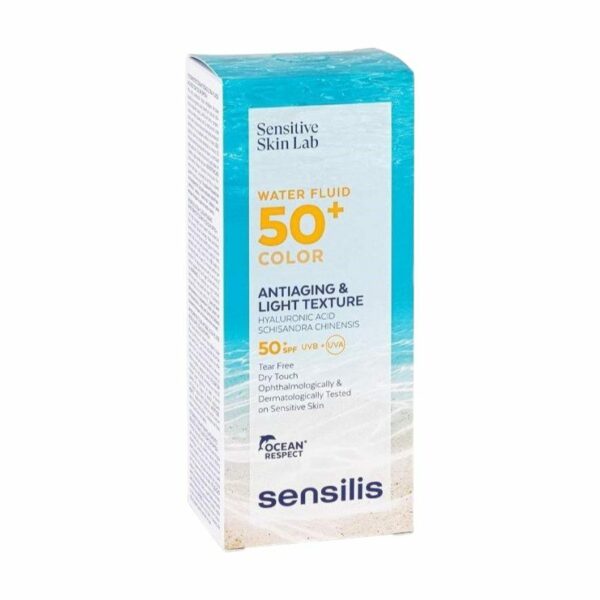 Sensilis Sensitive Skin Water Fluid Teinté SPF50+ — 40 ml, packshot