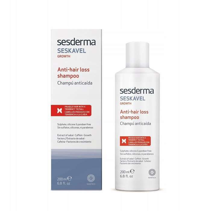 Sesderma Seskavel Shampooing Anti-Chute 200 ml — flacon