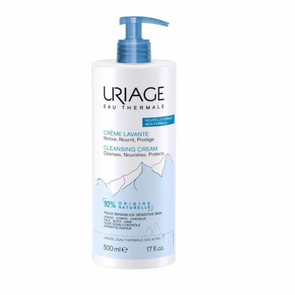 Uriage Crème Lavante 500 ml — flacon pompe nettoyant surgras