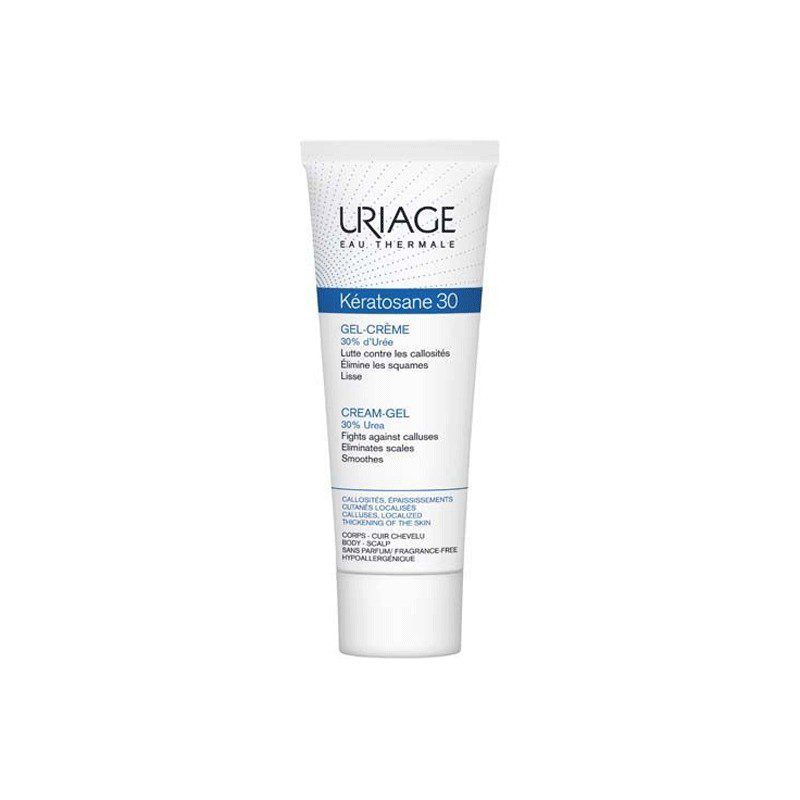 Uriage Kératosane 30 Gel-Crème 30% d’Urée 75 ml — tube, packshot