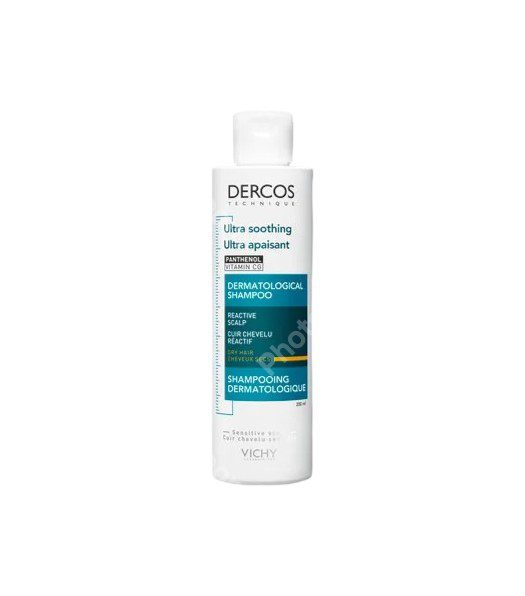 Vichy Dercos Shampooing Ultra Apaisant Cheveux Secs 200 ml — flacon