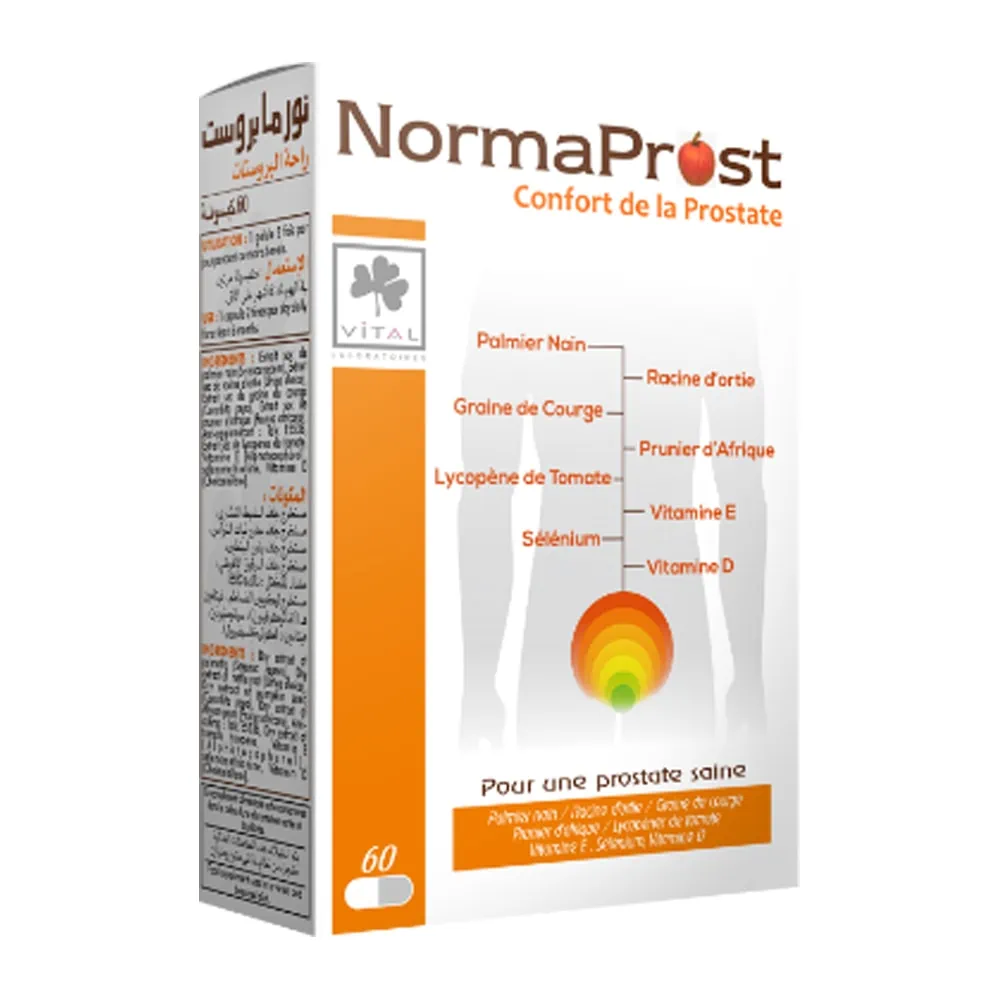Packshot VITAL Normaprost — boîte 60 gélules