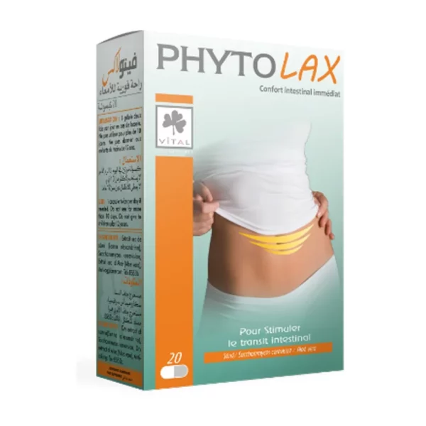 Packshot VITAL Phytolax — boîte 20 gélules