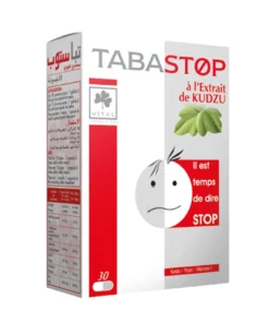 Packshot VITAL Tabastop — boîte 30 gélules
