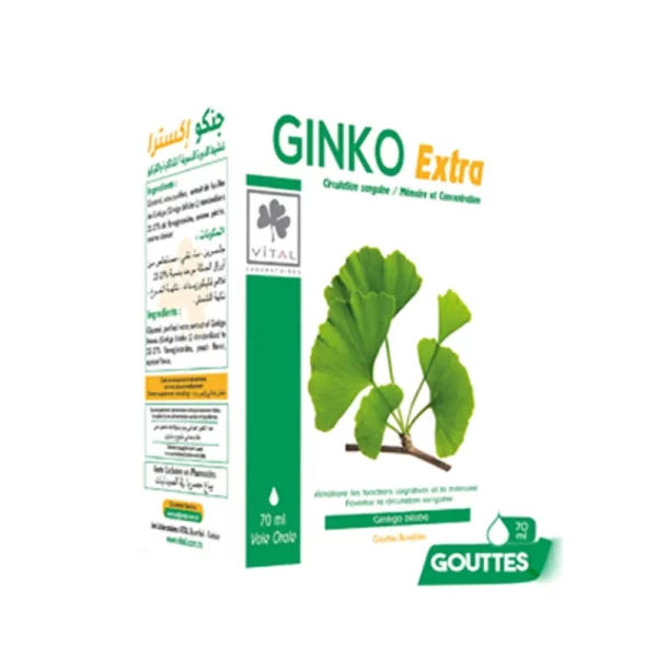Packshot VITAL Ginko Extra gouttes — flacon 70 ml