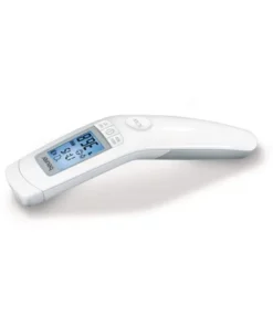 Thermomètre « Beurer FT 90 » affichant une mesure sur écran rétro-éclairé.