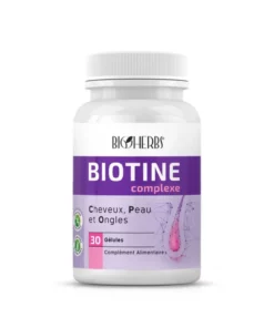 Packshot face — Bioherbs Biotine Complexe 30 gélules