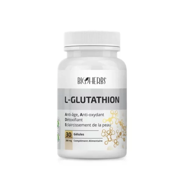 Packshot face — Bioherbs L-Glutathion 30 gélules