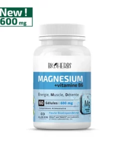 Packshot face — Bioherbs Magnesium Bisglycinate 60 gélules