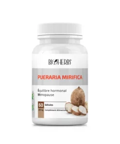 Packshot du flacon « Bioherbs Pueraria Mirifica 60 gélules » sur fond blanc.