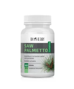 Packshot face — Bioherbs Saw Palmetto Complexe 60 gélules
