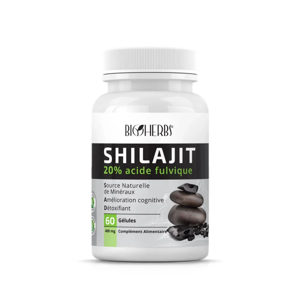 Packshot face — Bioherbs Shilajit 60 gélules