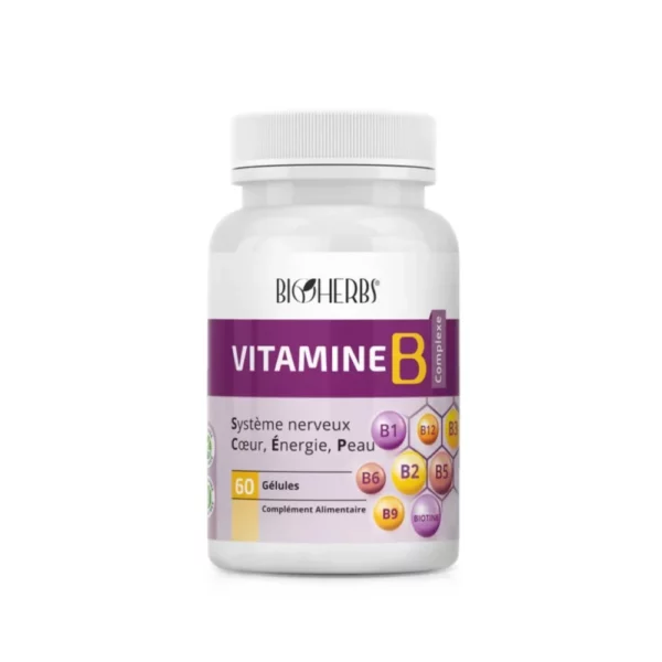 Packshot face — Bioherbs Vitamine B Complexe 60 gélules