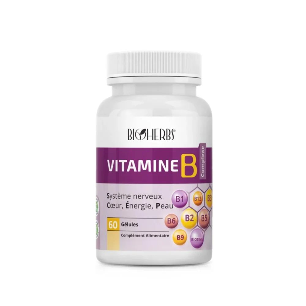Packshot face — Bioherbs Vitamine B Complexe 60 gélules