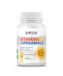 Packshot du flacon « Bioherbs Vitamine C Liposomale 30 gélules » sur fond blanc.