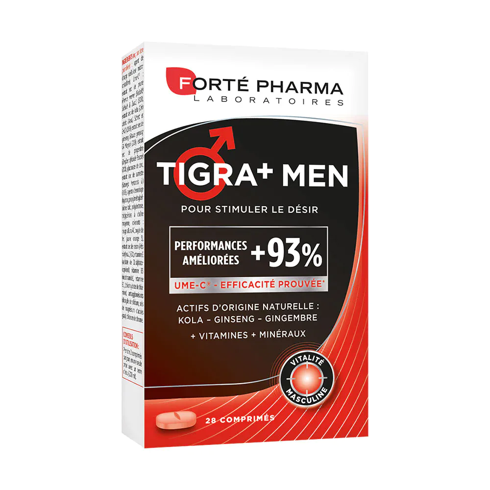 Packshot face — FORTE PHARMA Energie Tigra+ Men 28 comprimés