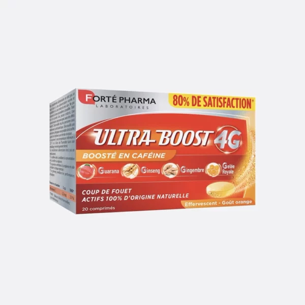 Packshot face — FORTE PHARMA Ultra-Boost 4G 20 comprimés effervescents
