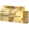 Boîte « Herbex Biophane 30 gélules » sur fond blanc, dédiée cheveux & ongles.