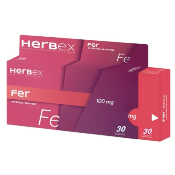 Herbex — Fer 100 mg 30 gélules