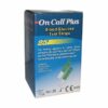 Packshot « On Call Plus Bandelettes — Boîte de 25 » avec flacon.