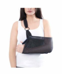 Image d’usage — Support de bras Orthomed porté — maintien du bras après blessure