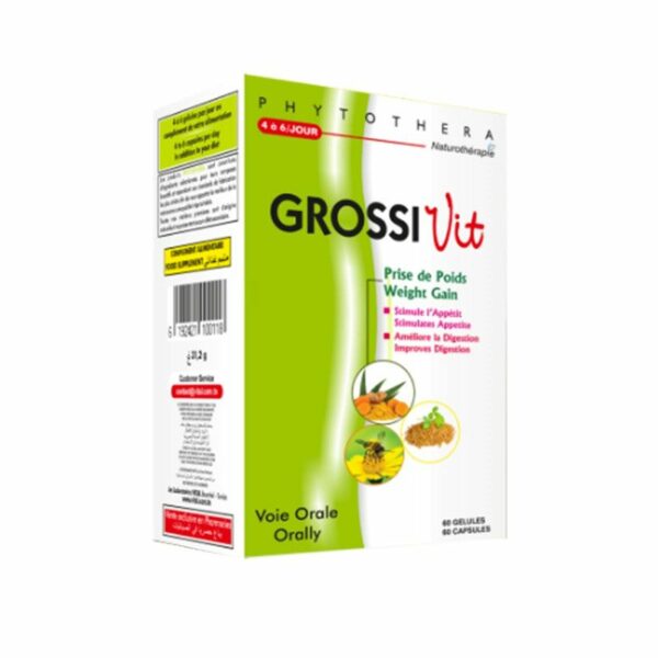 Packshot face — Phytothéra Grossivit 60 gélules