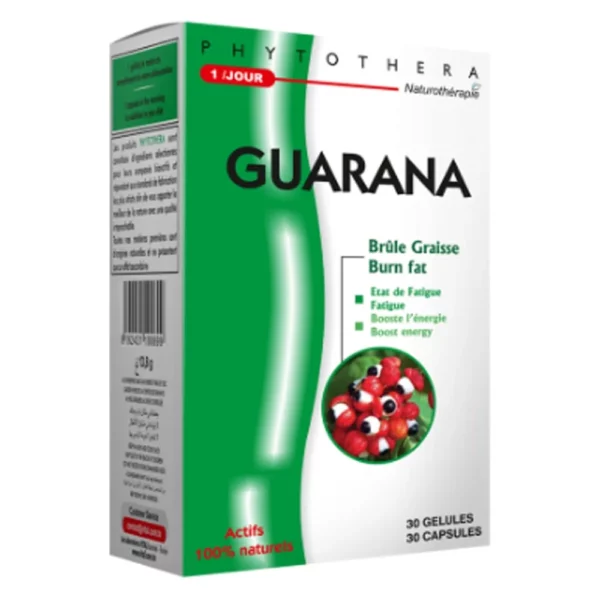 Packshot face — Phytothéra Guarana 30 gélules
