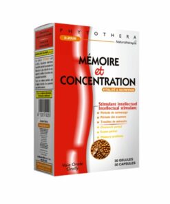 Packshot face — Phytothéra Mémoire et Concentration 30 gélules