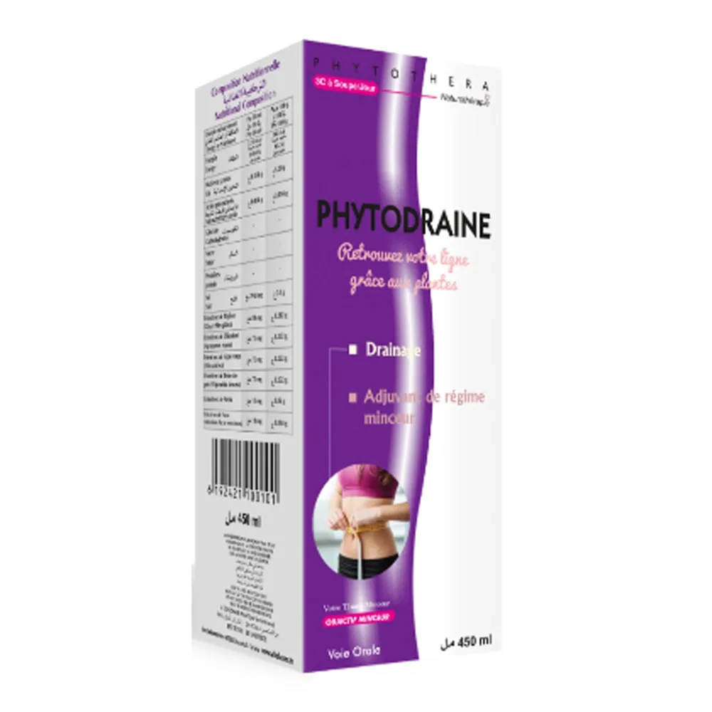 Packshot face — Phytothéra Phytodraine 450 ml