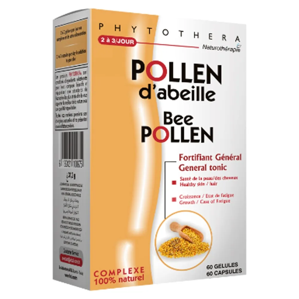 Packshot face — Phytothéra Pollen d’Abeilles 60 gélules