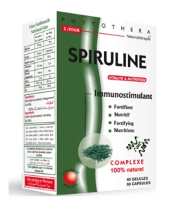 Packshot face — Phytothéra Spiruline 60 gélules