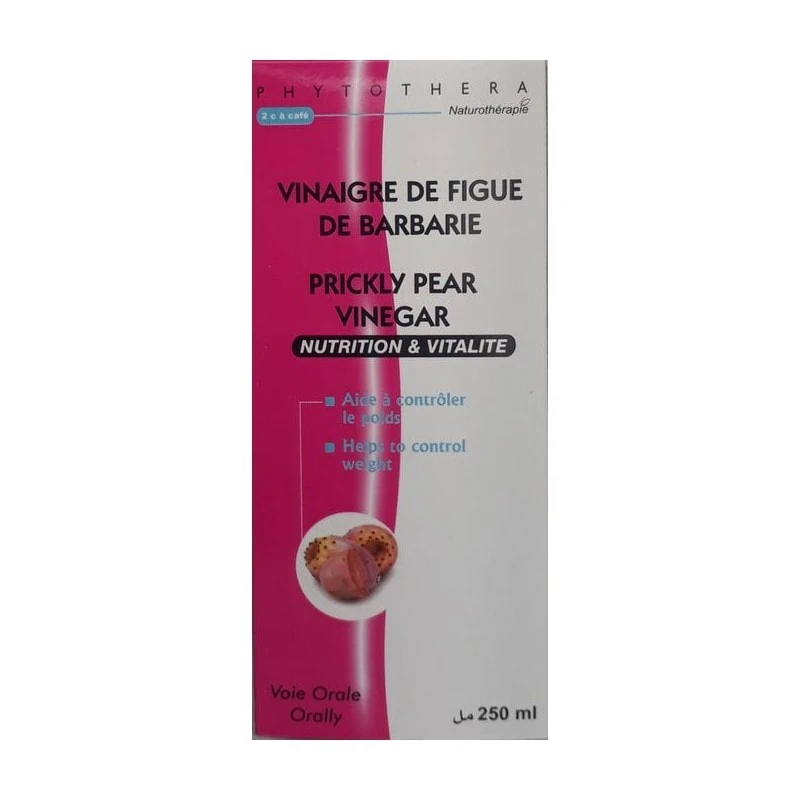 Packshot face — Phytothéra Vinaigre de Figue de Barbarie 250 ml
