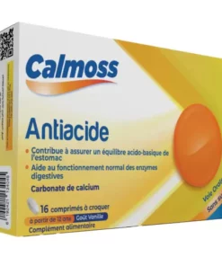 Packshot face — Vital Calmoss Antiacide 16 comprimés
