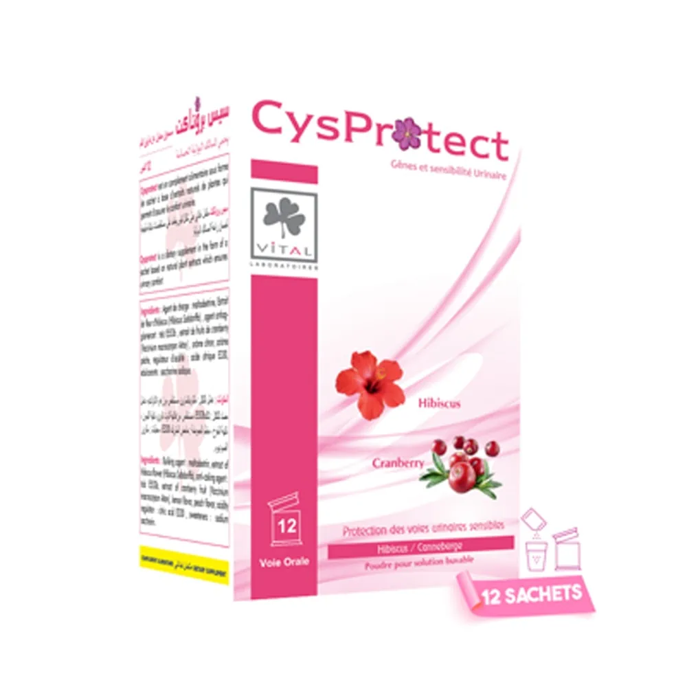 Packshot face — Vital Cysprotect 12 sachets