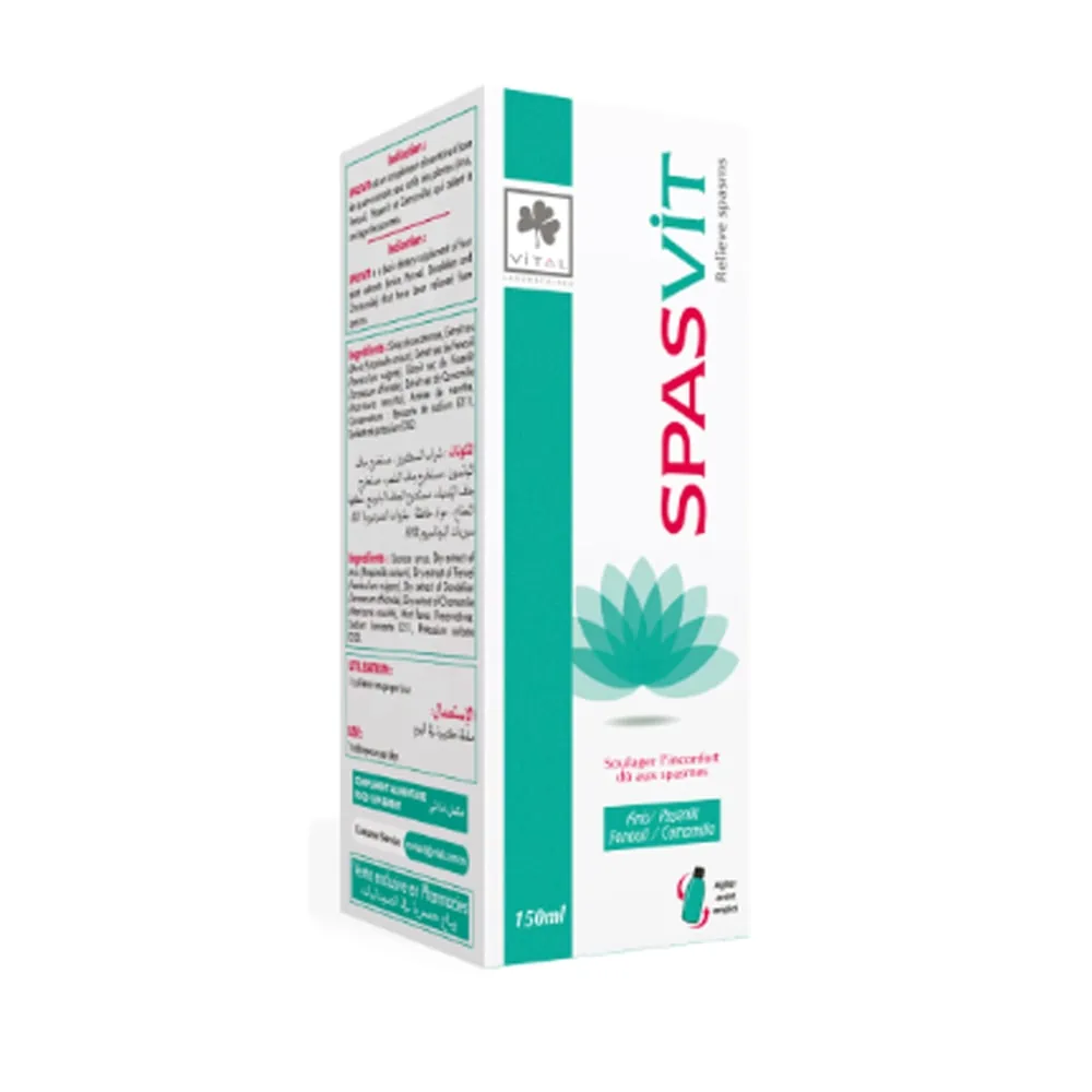 Packshot face — Vital Spasvit Sirop 150 ml
