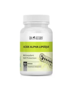 Packshot du flacon « Bioherbs Acide Alpha Lipoïque 60 gélules » sur fond blanc.