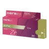 Boîte « Herbex Zinc 15 mg 20 gélules » sur fond blanc, étiquette lisible.