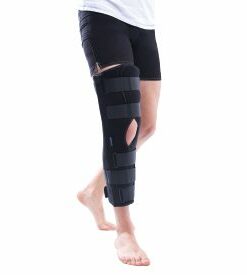 Attelle Orthomed portée — immobilisation complète du genou