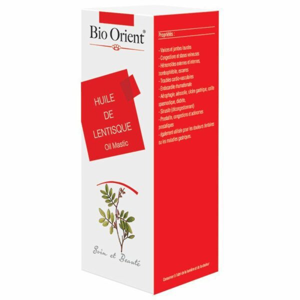 Bio Orient Huile de Lentisque 90 ml – circulatoire, anti-varices, jambes lourdes, soin naturel