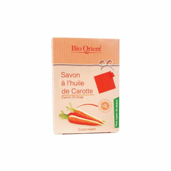 Bio Orient Savon à l’Huile de Carotte – éclaircissant, bonne mine, soin visage et corps